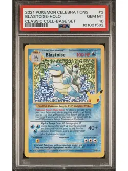 2021 POKEMON CELEBRATIONS CLASSIC COLLECTION #2 BLASTOISE-HOLO PSA 10 - Image 1