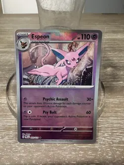 Pokemon TCG Espeon Master Ball Pattern 033/131 Prismatic Evolutions Holo - Image 1