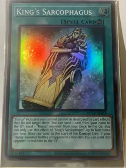Yu-Gi-Oh King's Sarcophagus Asien-Englisch OCG Super Rare - Image 1