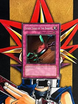 DB2-EN075 Seven Tools Of The Bandit Super Rare Unlimited Edition NM Yugioh - Image 1