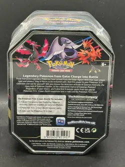 Pokemon Galarian Articuno Crown Zenith Factory Sealed Tin - Image 2