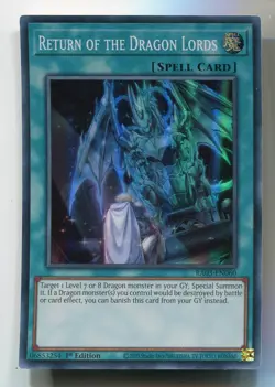 Yu-Gi-Oh! Return of the Dragon Lords Super Rare englisch RA03-EN060 Ruckkehr - Image 1