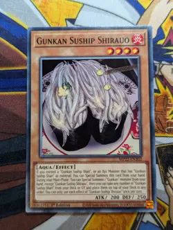 Gunkan Suship Shirauo MP22-EN202 1st Edition YuGiOh TCG Cards - Image 1