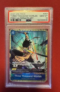 2024 One Piece Three Thousand Worlds Alt Art Op03-057 PSA 10 - Image 1