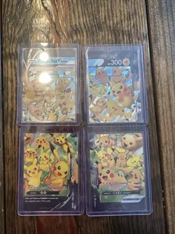 Pokemon Pikachu V-Union Full Set of 4 SWSH: Sword & Shield Promo Cards Holo - Image 1