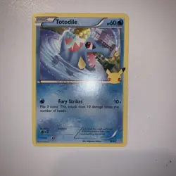 Pokemon Totodile 18/25 25th Anniversary McDonald’s Promo Card Non-Holo TCG - Image 1