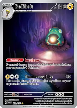 Bellibolt 201/197 Illustration Rare Obsidian Flames Pokemon Cards - Image 1