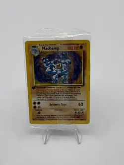 Sealed Machamp Base Set 8/102 1st Edition Holo Pokemon Card Rare WOTC - Image 3