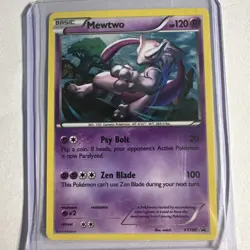 Pokemon Mewtwo XY100 Promo Holo Basic Card XY Set English TCG - Image 1
