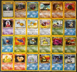 Pokemon FOSSIL Uncommon&Common set/lot 24 card 1995 WoTC Pokemon HP/DMG - Image 1