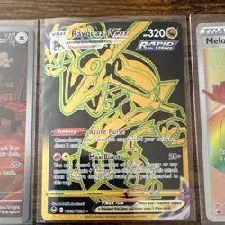 Pokemon Card Lot Rayquaza VMAX Holo Rapid Strike Meowth Kyurem VMAX Trainer - Image 3