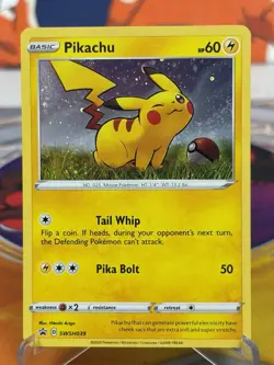 Pikachu - SWSH039 - Pokemon Sword & Shield Promo Ultra Rare Holo Card NM - Image 1