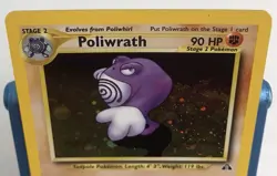 Poliwrath Unlimited Holo Rare 9/75 Neo Discovery Pokemon NM Near Mint - Image 3