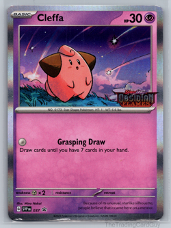 Pokemon Cleffa 037 Scarlet & Violet Promo Cards Holo LP - Image 1