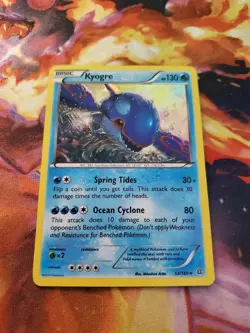 Pokemon - Kyogre 53/160 Cracked Ice Holo Primal Clash NM - Image 1