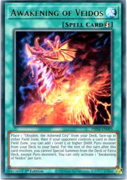 Awakening of Veidos - PHNI-EN095 - Ultra Rare - 1st Edition - Yugioh - Image 1