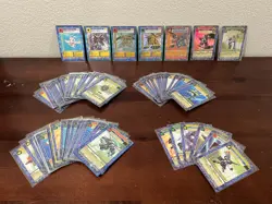 Vintage Digimon TCG Card Lot - Holo and Gold Text with Booster Series 6! - Image 1