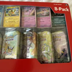 Pokemon TCG Scarlet & Violet Prismatic Evolutions Mini Tins Sealed, 8-Card - Image 2
