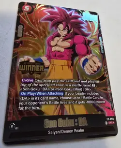 Dragon Ball Super Card Son Goku FP-050 Winner EN ssj4 SSJ 4 Super Sajan 4 DAIMA - Image 1