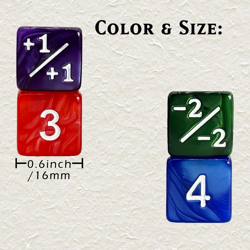 60 Piece Dice Counters Set - Magic Token Sparkle Dice for TCG & Card Games - Image 2