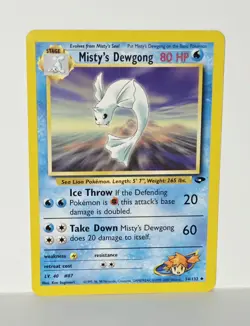 Misty's Dewgong 54/132 Gym Challenge - Uncommon Unlimited - WoTC Pokemon 2000 LP - Image 1