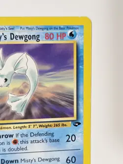 Misty's Dewgong 54/132 Gym Challenge - Uncommon Unlimited - WoTC Pokemon 2000 LP - Image 4