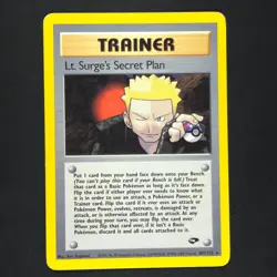 Lt. Surge's Secret Plan 107/132 - Gym Challenge - Pokemon Card - Image 1