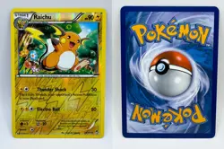 Raichu 28/111 NM/M UC Furious Fists Pokemon Reverse Holo - Image 3