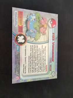 1999 Topps Pokemon TCG Venusaur #03 Holo Foil Card - Image 3