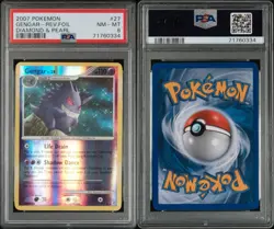 PSA 8 POKEMON DIAMOND & PEARL #27 GENGAR-REV.FOIL *LOW POP* - Image 1