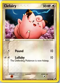 Pokemon Card - Clefairy 53/115 Unseen Forces Common Lightly Played - Image 1