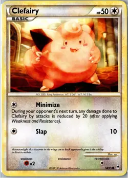 Pokemon Card - Clefairy 54/95 Call of Legends 2011 Common Lightly Played - Image 1