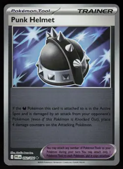 Punk Helmet 092/094 Uncommon Phantasmal Flames Pokemon Reverse Holo Near Mint - Image 1