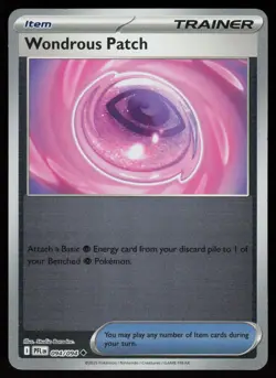 Wondrous Patch 094/094 Uncommon Phantasmal Flames Pokemon Reverse Holo Near Mint - Image 1