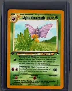 Light Venomoth 53/105 Uncommon Neo Destiny Pokemon 1st Edition - Image 1