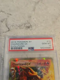 2016 POKEMON XY EVOLUTIONS #12 CHARIZARD EX PSA 10 - Image 2