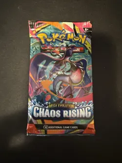 Mega Evolution: Chaos Rising Pokemon TCG Booster Pack 10 Cards - Image 1
