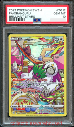 Pokemon Brilliant Stars Oranguru TG12 PSA 10 - Image 1
