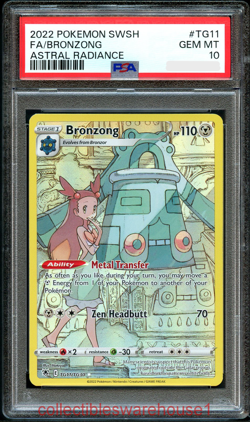 Pokemon Astral Radiance Bronzong TG11 PSA 10 - Image 1