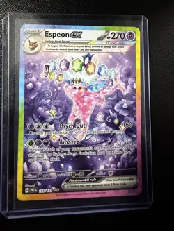 Espeon ex 155/131 Special Illustration Rare Pokemon Prismatic Evolutions NM - Image 1