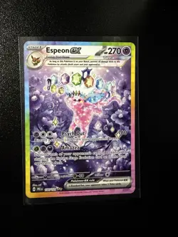 Espeon ex 155/131 Special Illustration Rare Pokemon Prismatic Evolutions NM - Image 2