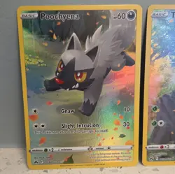 Pokemon TCG Crown Zenith Galarian Gallery Holo Lot 3 Poochyena Turtwig Bidoof - Image 2