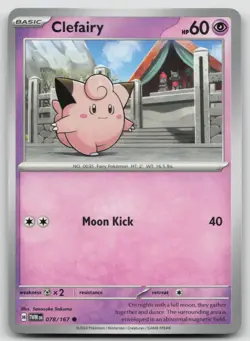 Clefairy 078/167 Twilight Masquerade Pokemon NM Common - Image 1