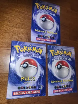 1999 Pokemon TCG Starter Rules Book Advanced Version 1, 2, 3 Vintage History - Image 3
