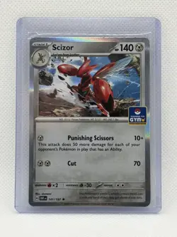 Scizor Gym Stamp Promo Asia Exclusive 141/197 Pokemon Card TCG Pokemon - Image 1