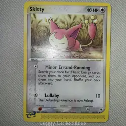 Pokemon Ruby & Sapphire 44/109 Skitty - Uncommon - Damaged - Image 3