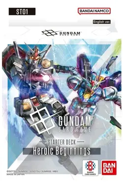 🔥Gundam Card Game - Starter Deck ST01 HEROIC BEGINNINGS - English - Sealed - Image 1