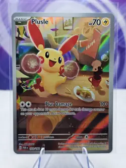 Plusle 193/182 Pokemon TCG Paradox Rift Illustration Rare Card NM - Image 1