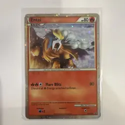 Entei HGSS20 Hgss Promo Holo English 2010 Basic HP 80 Pokemon Card - Image 1