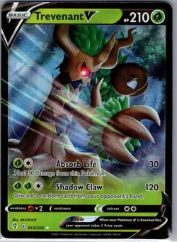 Trevenant V 013/203 SWSH07: Evolving Skies - Pokemon Card - NM - Image 1